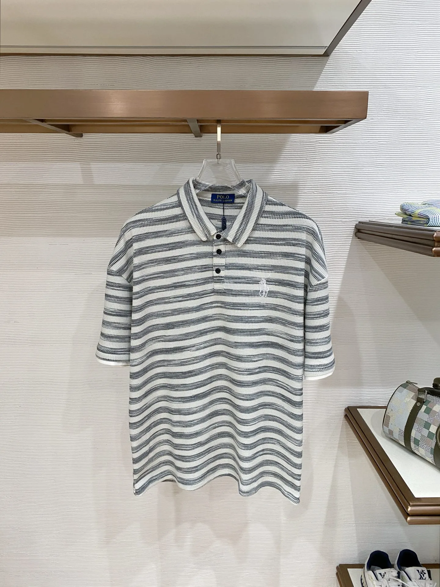 Palph Lauren ，Classic ，Light Gray Dark Gray 。 ， Breathable 。 ， + ， Retro 。 Sizes：M-3XL